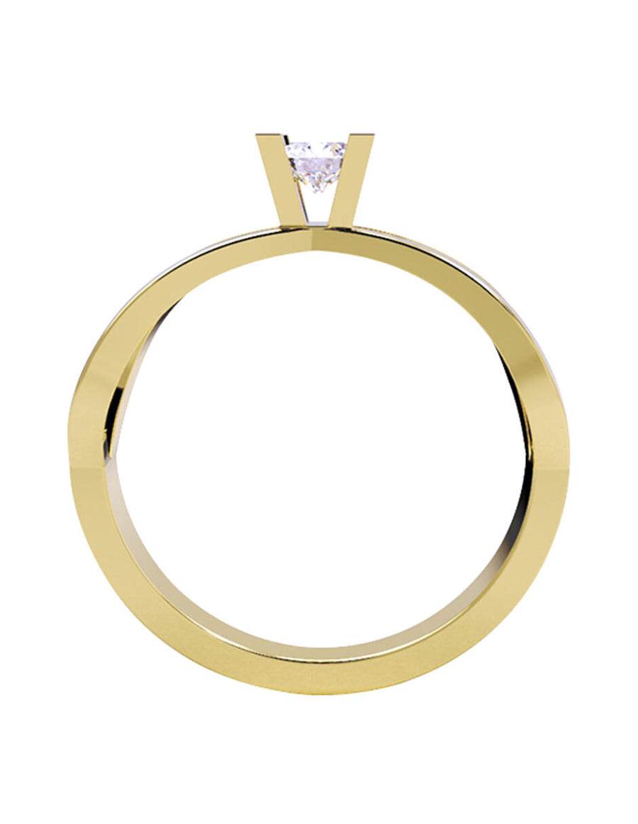 ANILLO DE ORO CON CIRCONIA