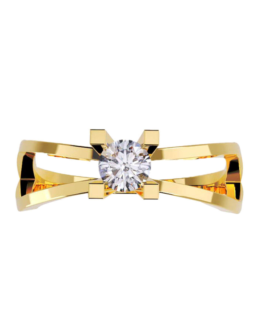 ANILLO DE ORO CON CIRCONIA
