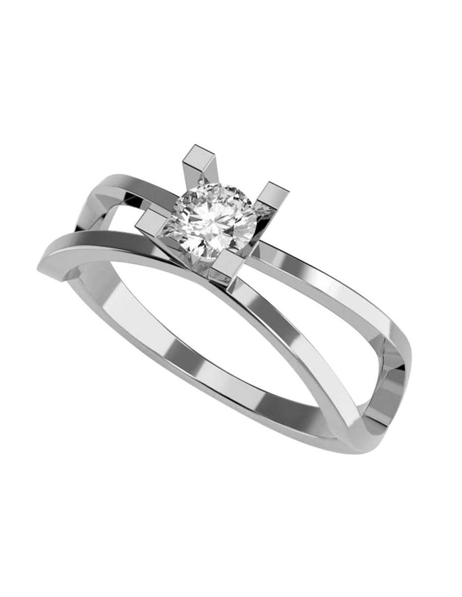 ANILLO DE ORO CON CIRCONIA