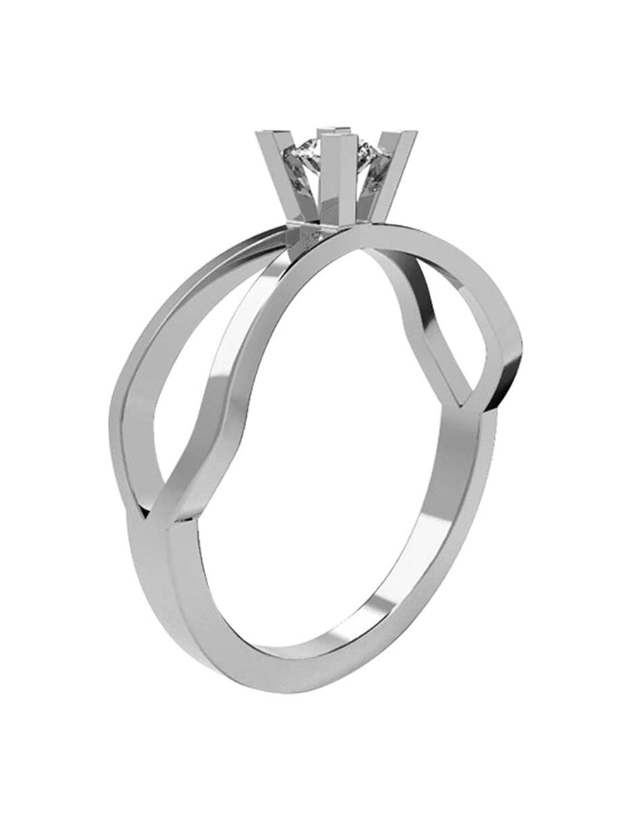 ANILLO DE ORO CON CIRCONIA
