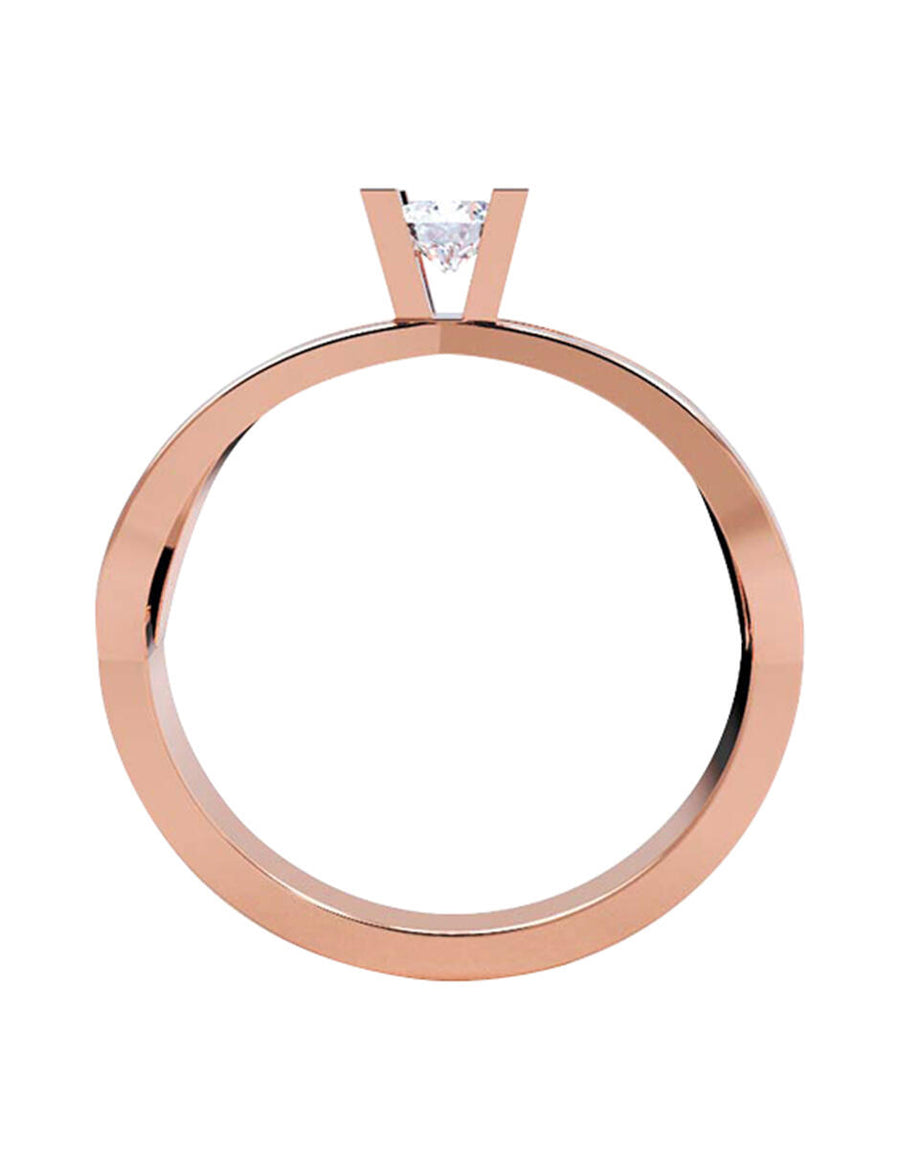 ANILLO DE ORO CON CIRCONIA
