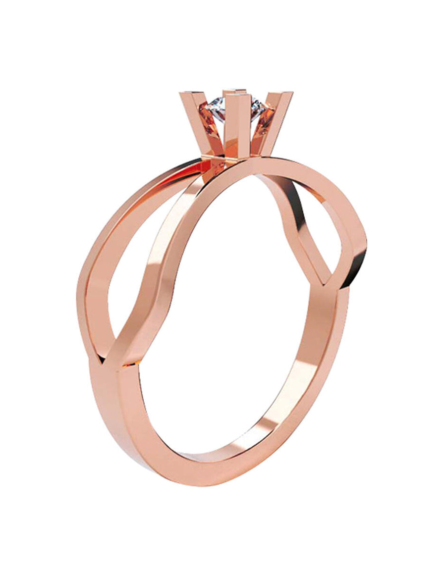 ANILLO DE ORO CON CIRCONIA