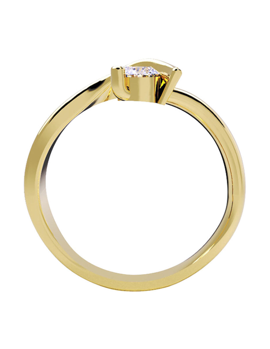 ANILLO DE ORO CON CIRCONIA