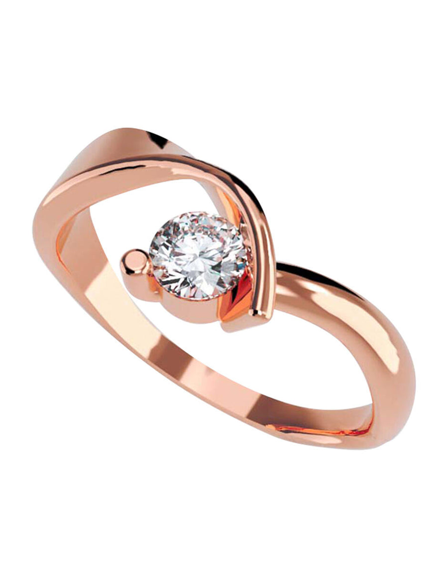 ANILLO DE ORO CON CIRCONIA