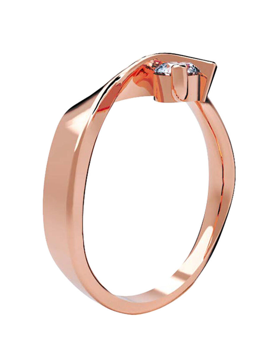 ANILLO DE ORO CON CIRCONIA