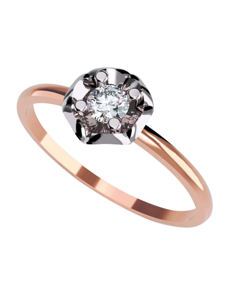 ANILLO DE ORO CON CIRCONIA