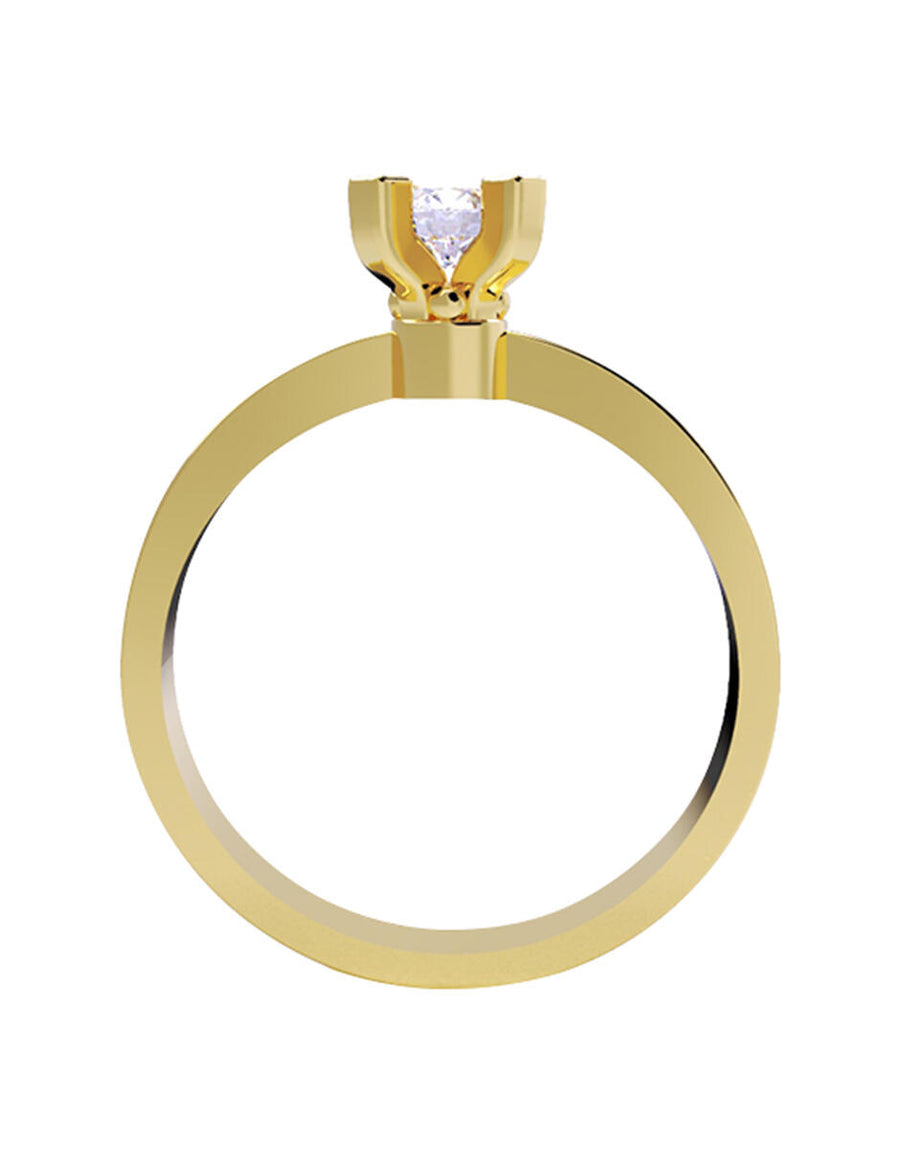 ANILLO DE ORO CON CIRCONIA