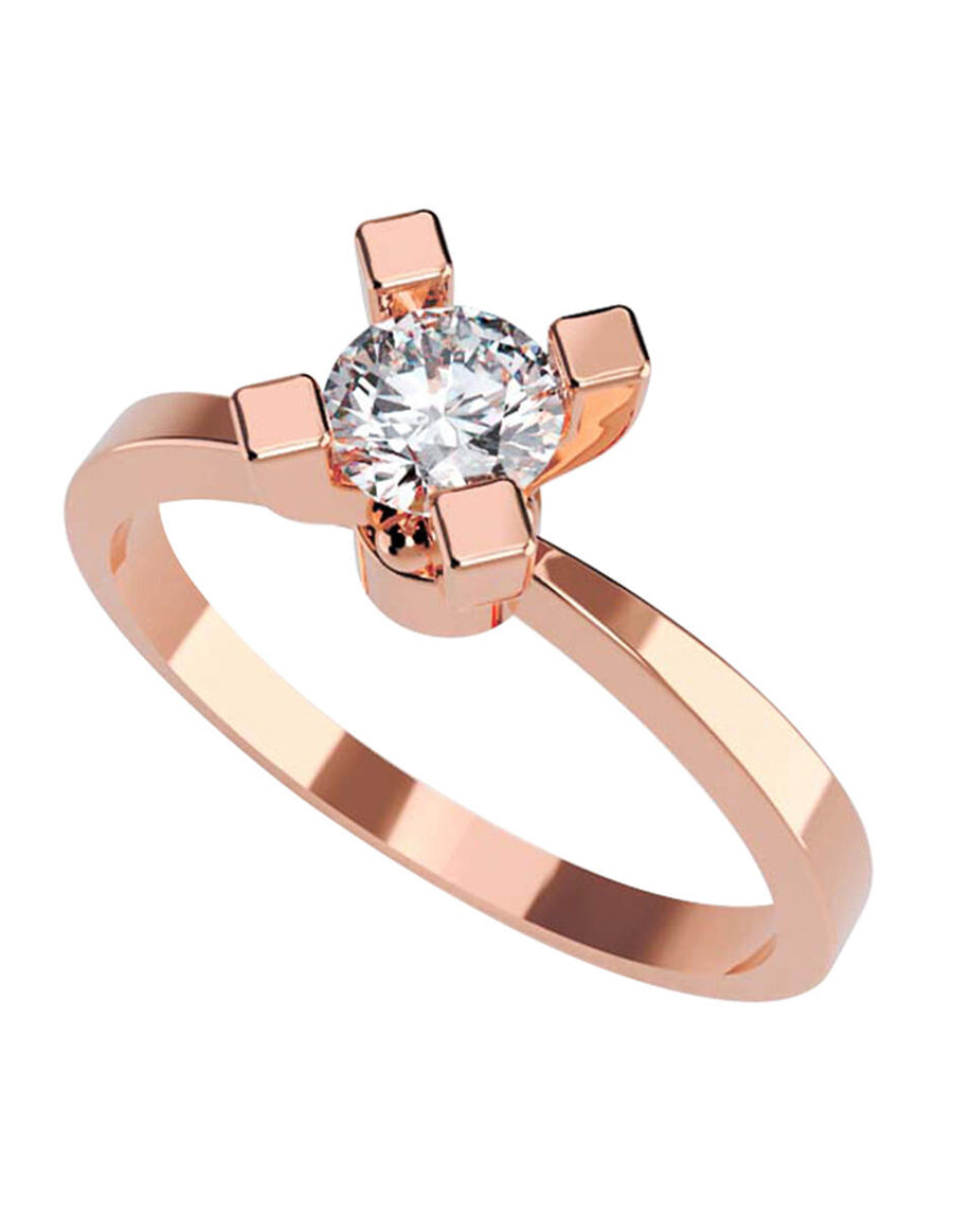 ANILLO DE ORO CON CIRCONIA