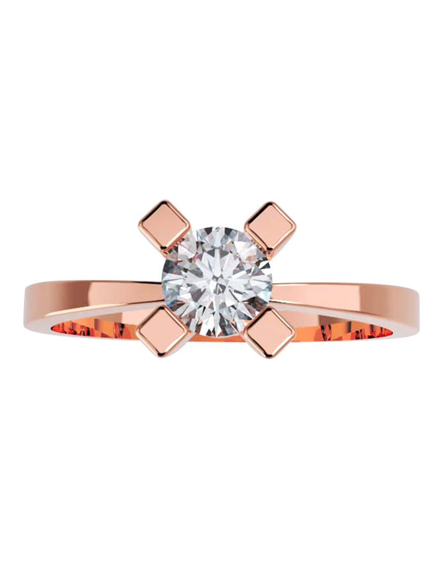 ANILLO DE ORO CON CIRCONIA