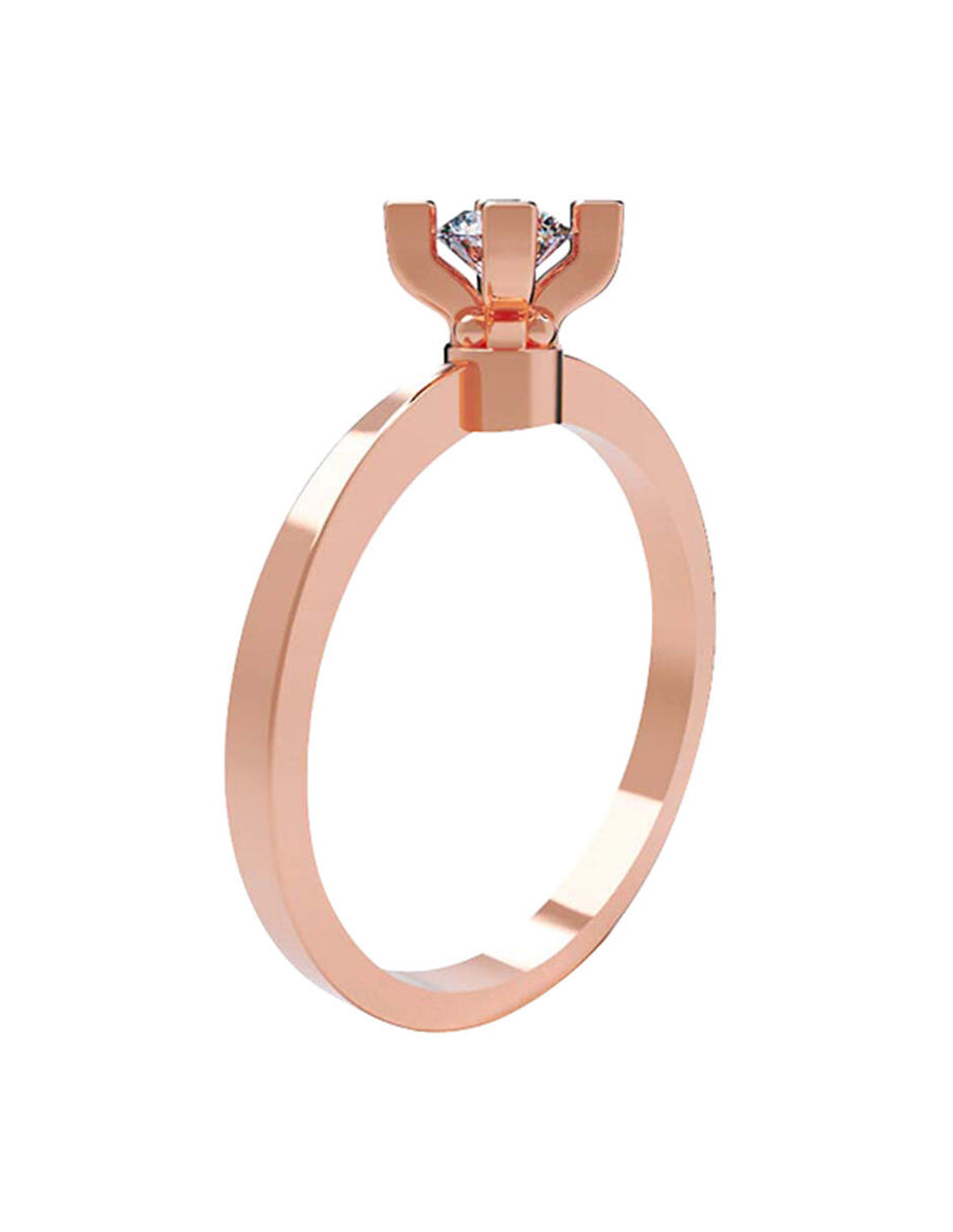 ANILLO DE ORO CON CIRCONIA