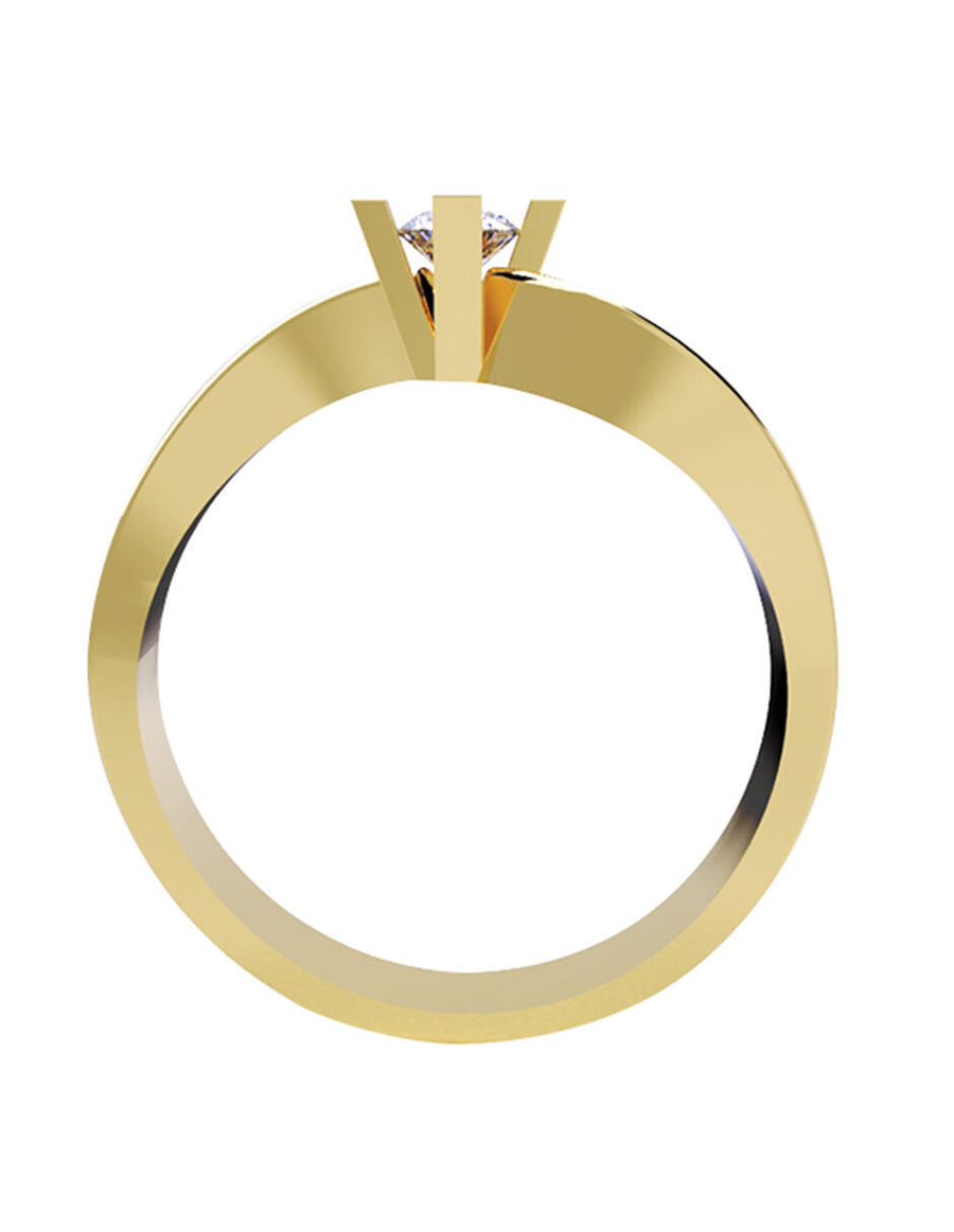 ANILLO DE ORO CON CIRCONIA