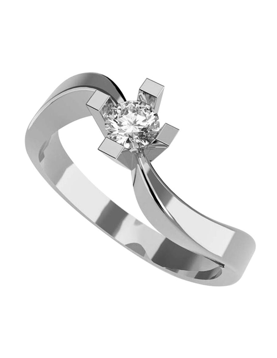 ANILLO DE ORO CON CIRCONIA