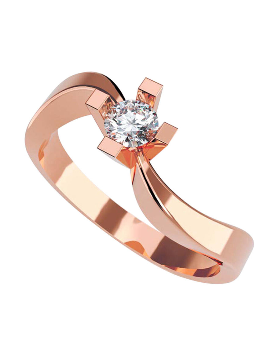 ANILLO DE ORO CON CIRCONIA