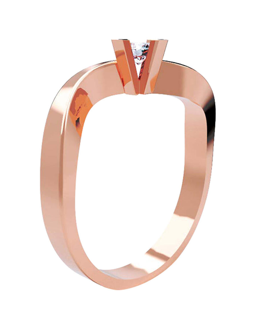 ANILLO DE ORO CON CIRCONIA