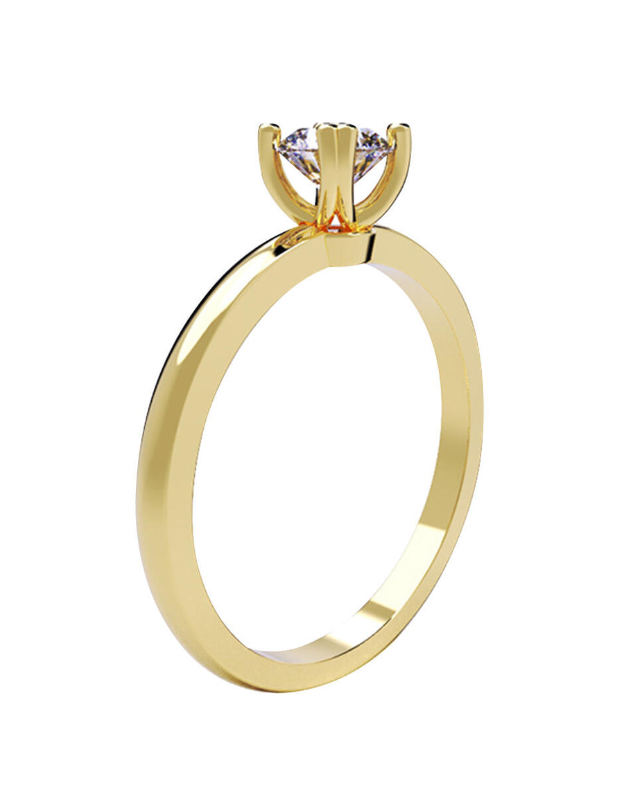 ANILLO DE ORO CON CIRCONIA