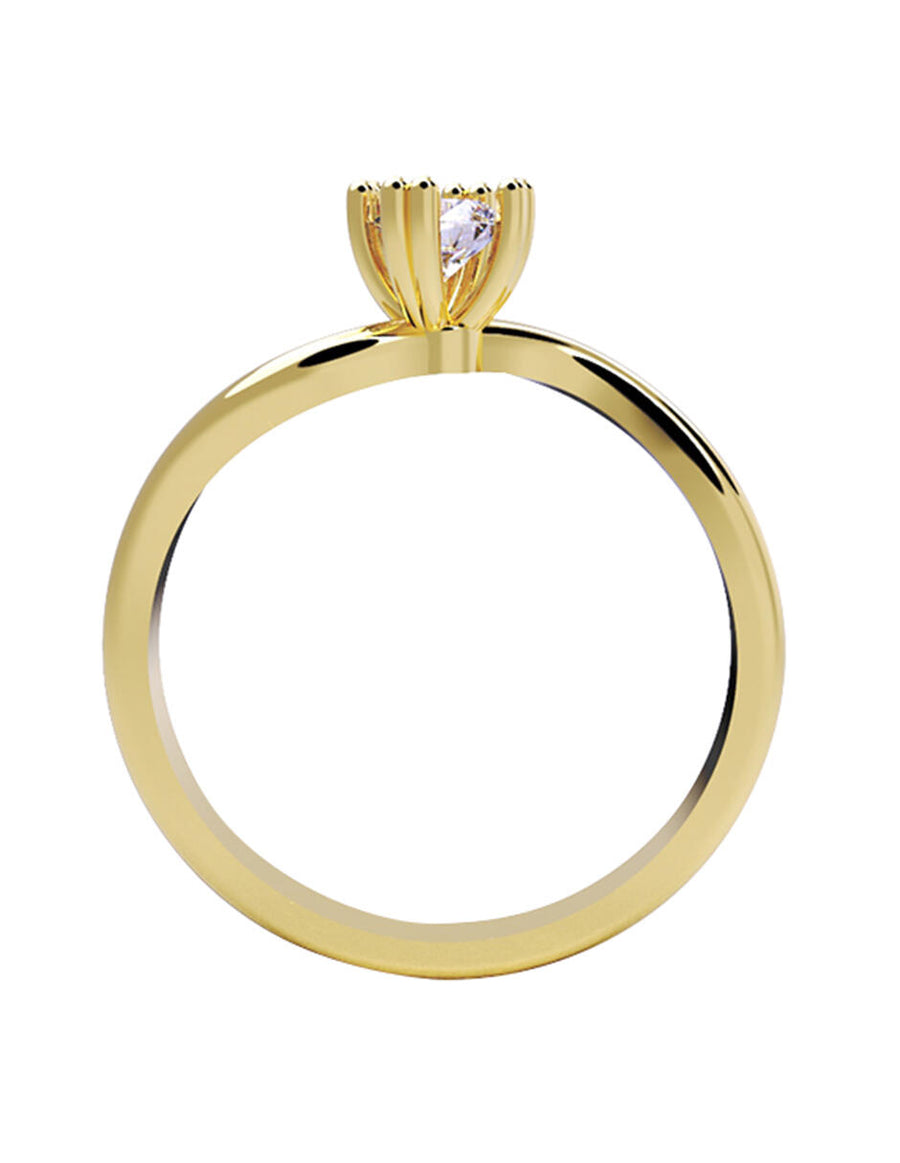 ANILLO DE ORO CON CIRCONIA