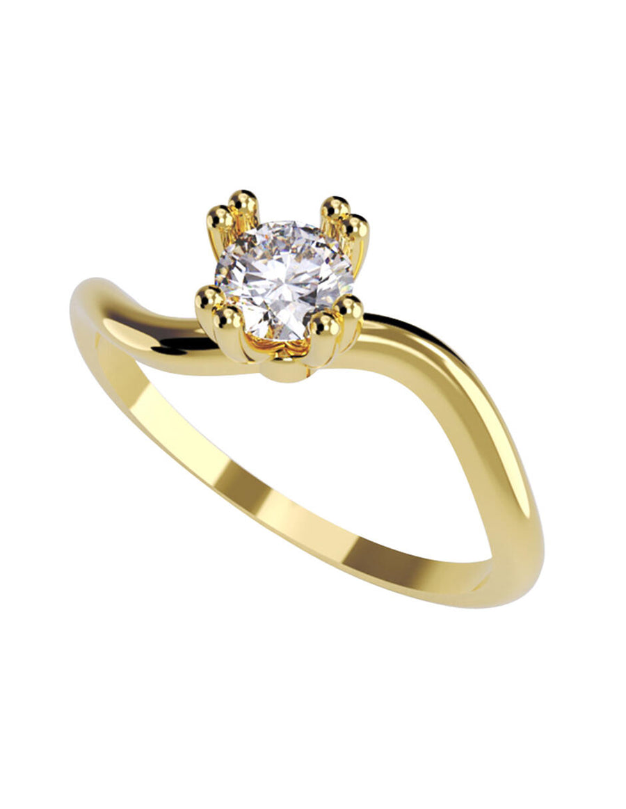 ANILLO DE ORO CON CIRCONIA