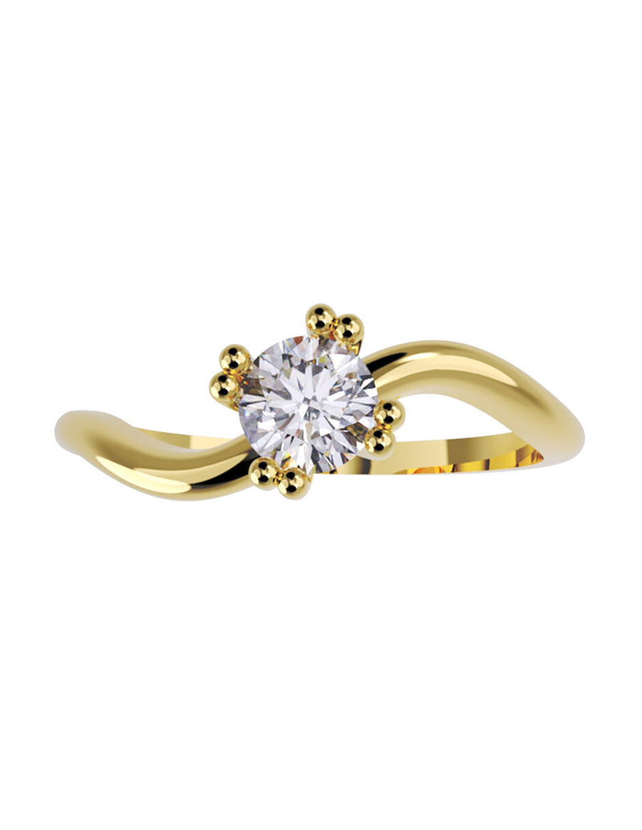 ANILLO DE ORO CON CIRCONIA