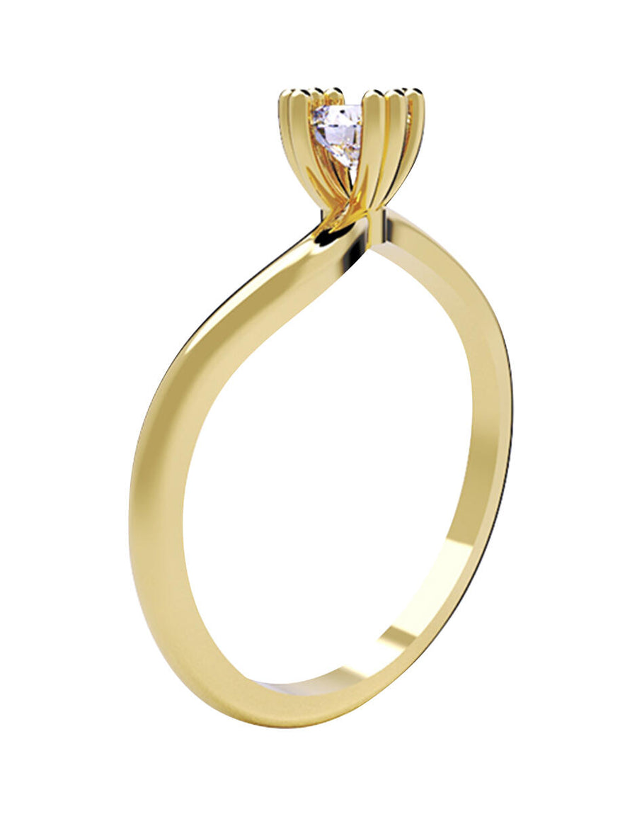 ANILLO DE ORO CON CIRCONIA