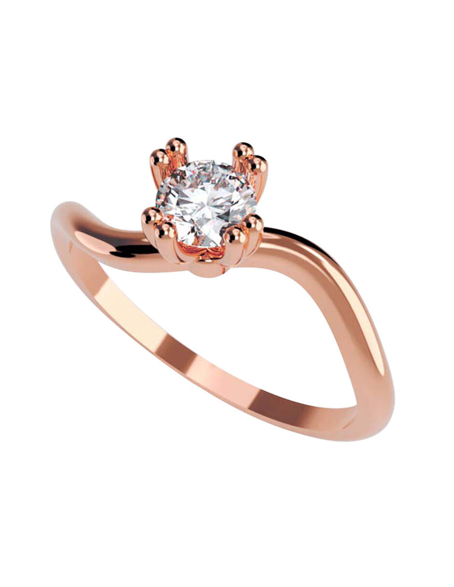 ANILLO DE ORO CON CIRCONIA