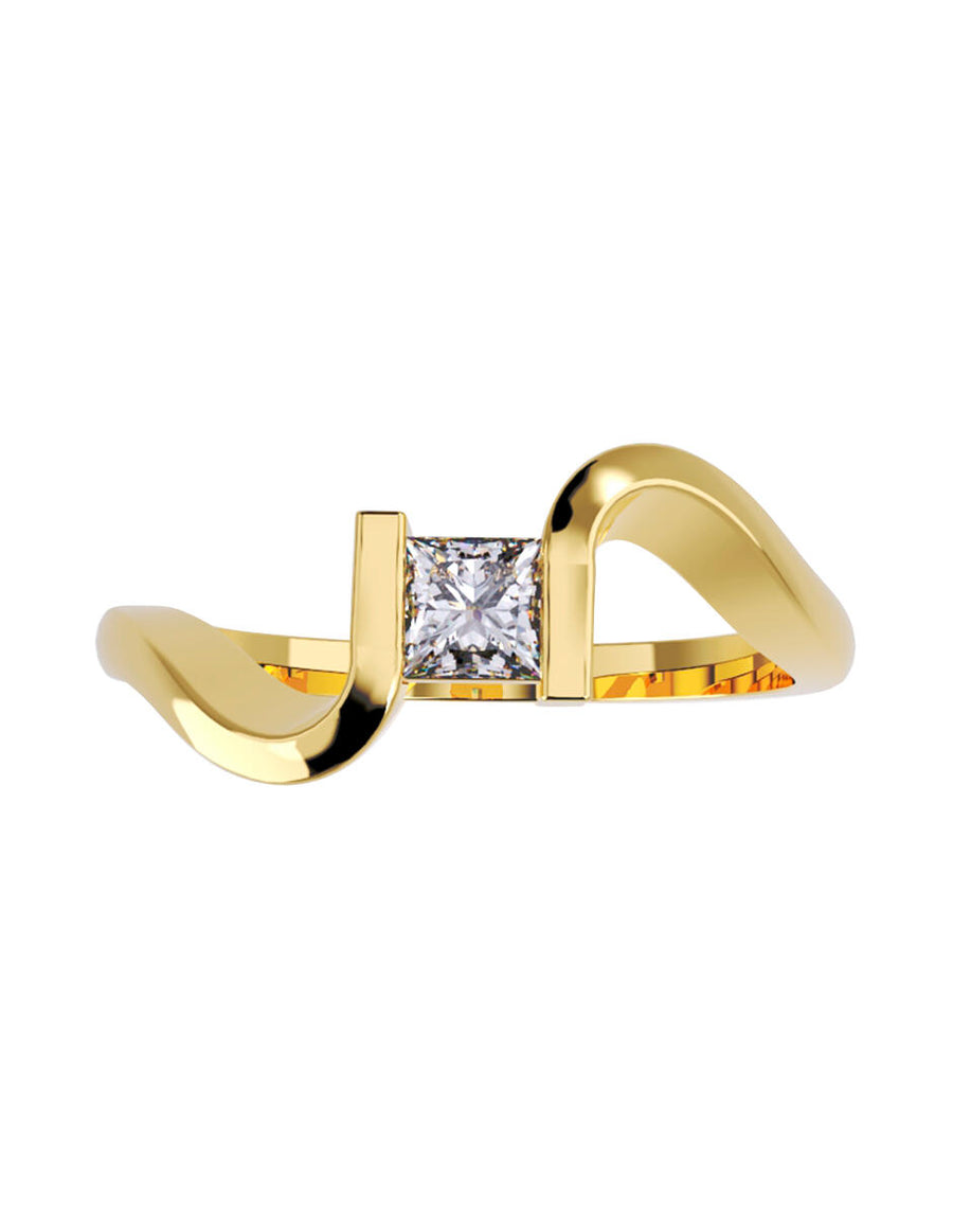 ANILLO DE ORO CON CIRCONIA