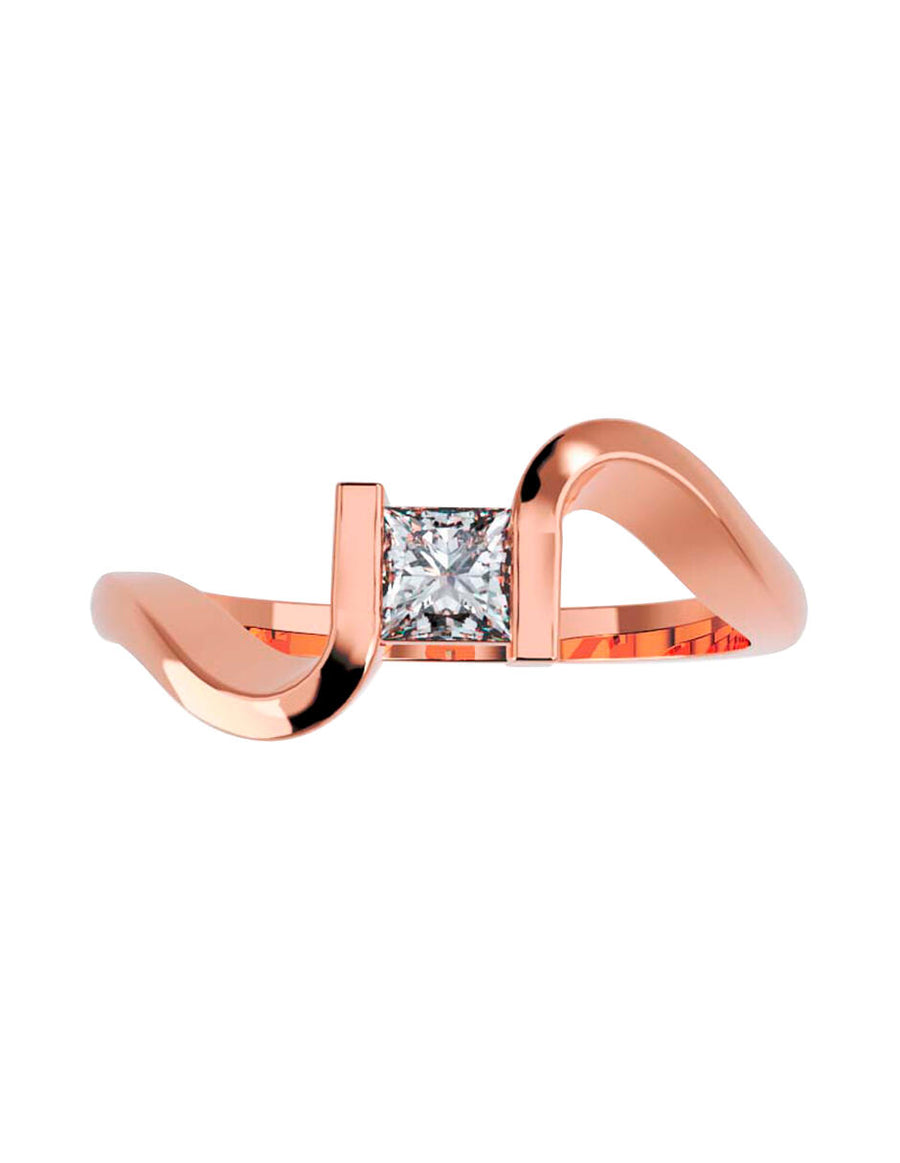 ANILLO DE ORO CON CIRCONIA