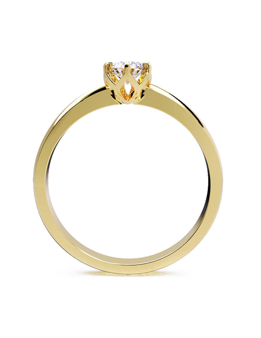 ANILLO DE ORO CON CIRCONIA