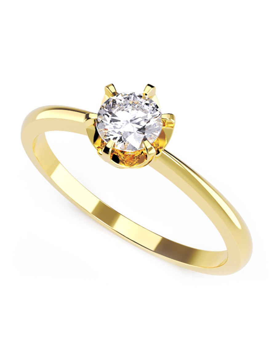 ANILLO DE ORO CON CIRCONIA