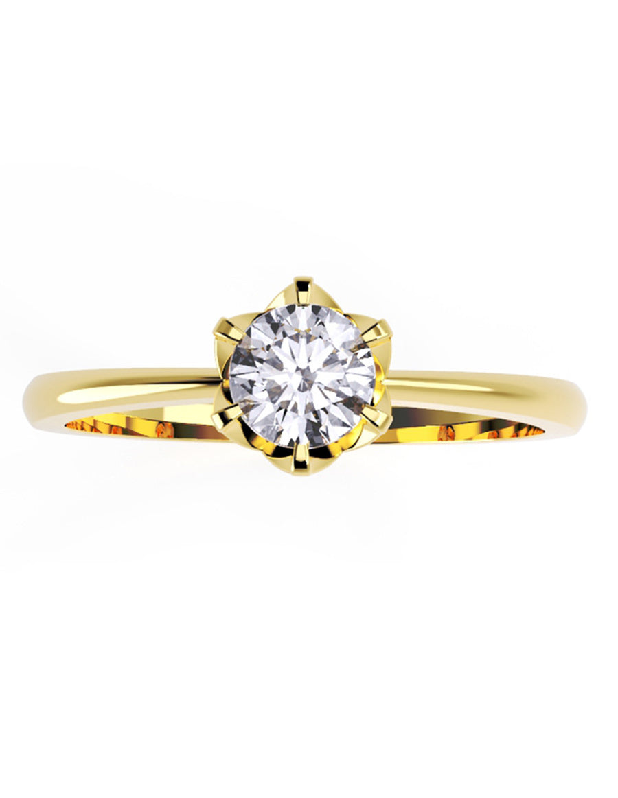 ANILLO DE ORO CON CIRCONIA