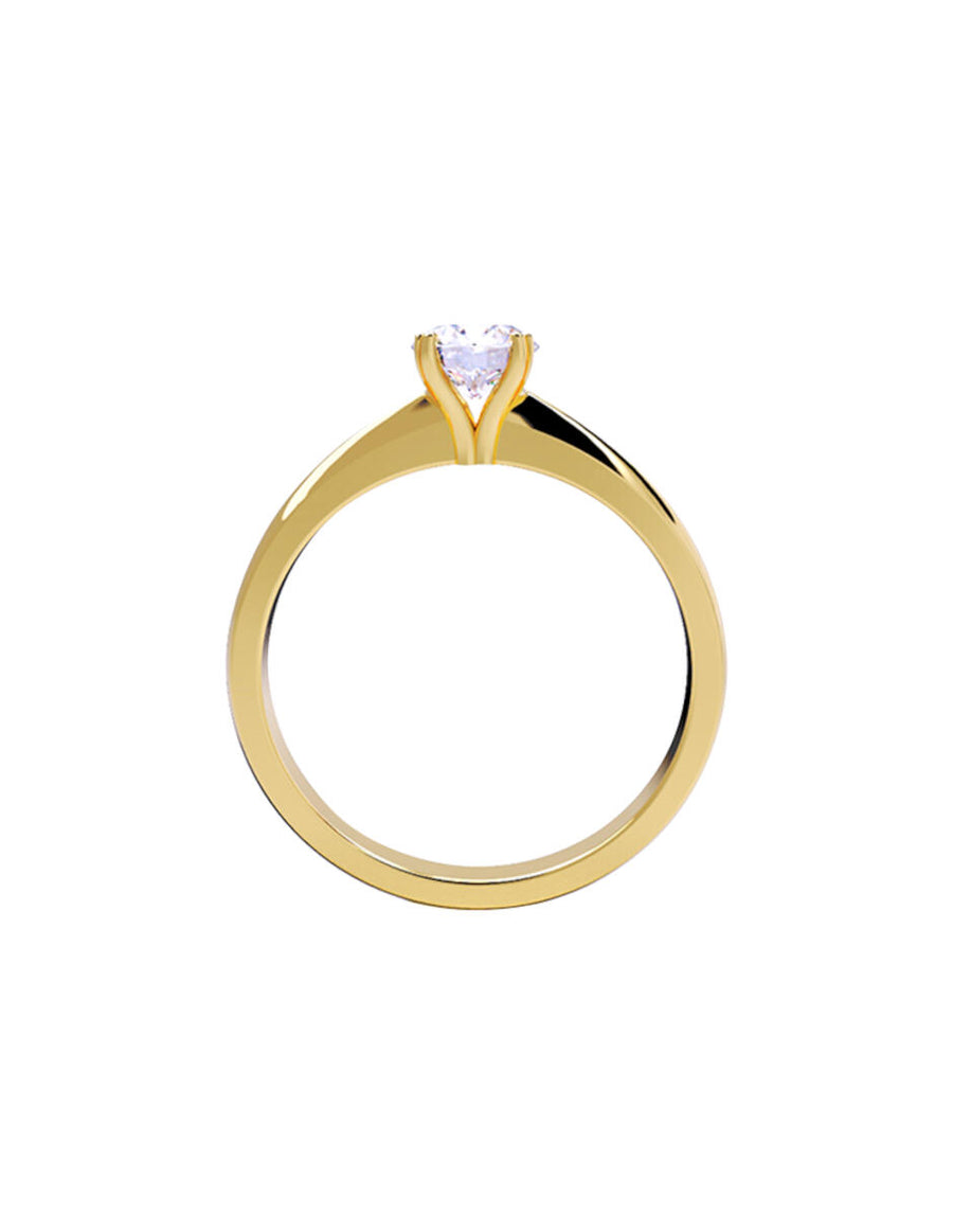 ANILLO DE ORO CON CIRCONIA