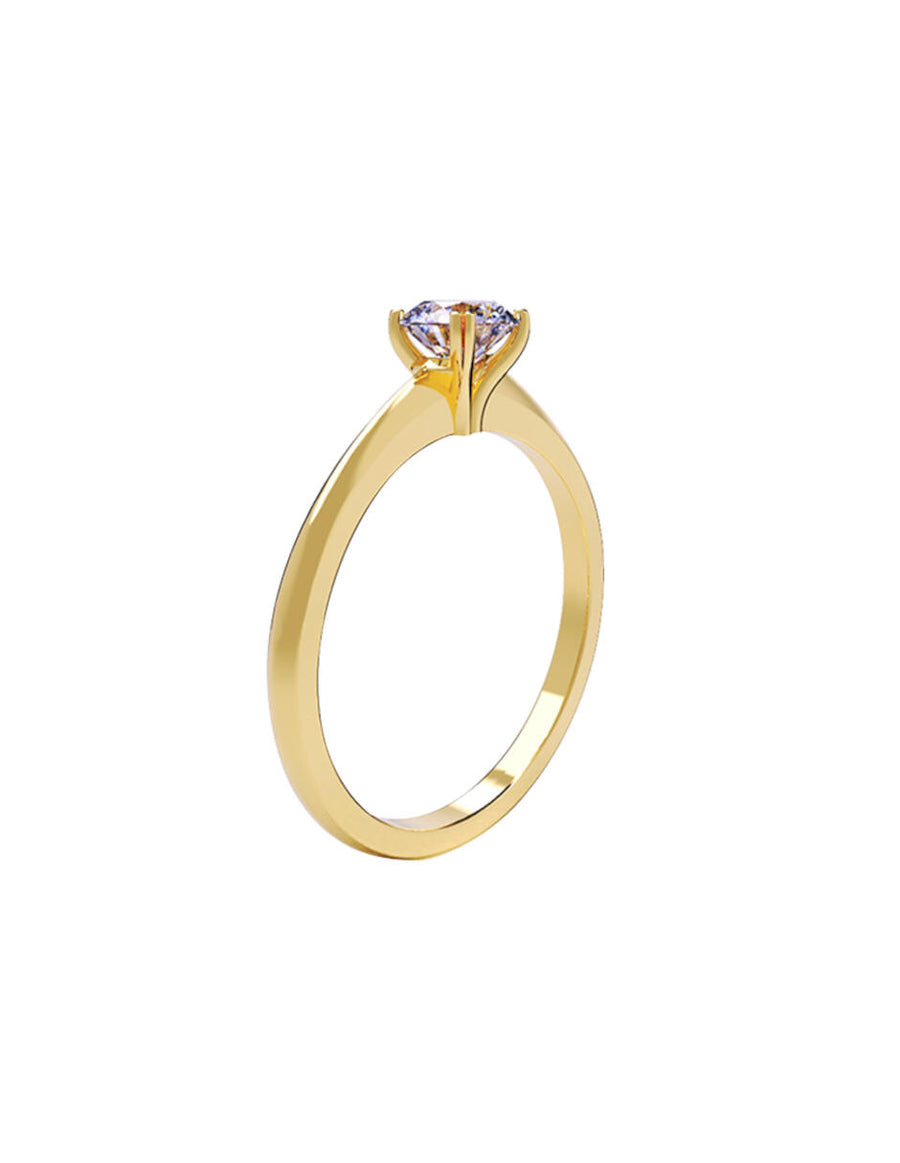ANILLO DE ORO CON CIRCONIA