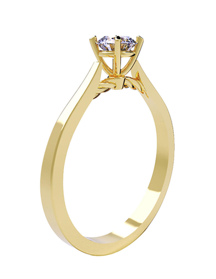 ANILLO DE ORO CON CIRCONIA