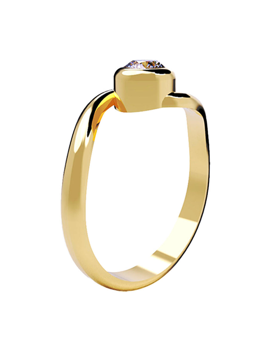 ANILLO DE ORO CON CIRCONIA