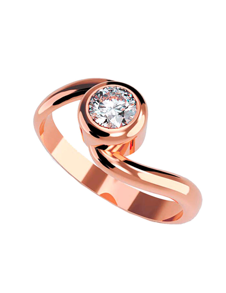 ANILLO DE ORO CON CIRCONIA