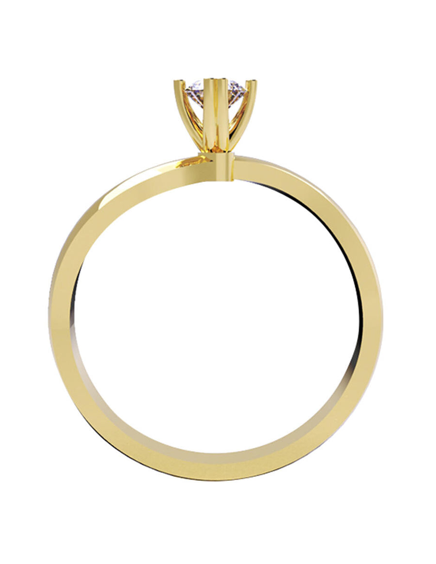 ANILLO DE ORO CON CIRCONIA