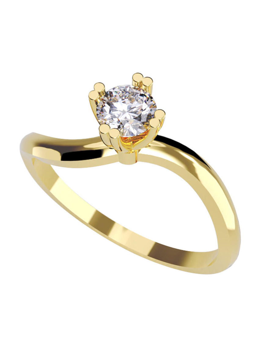 ANILLO DE ORO CON CIRCONIA