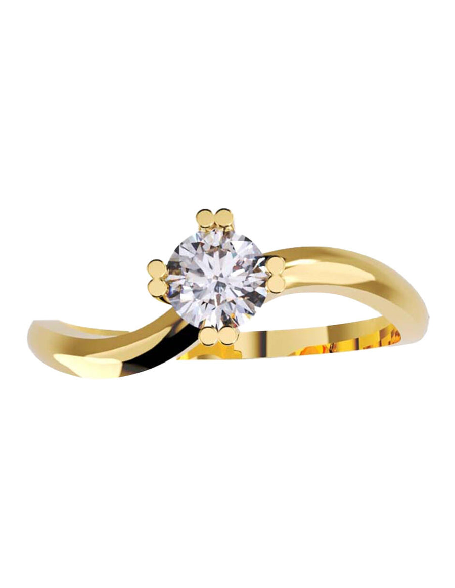ANILLO DE ORO CON CIRCONIA