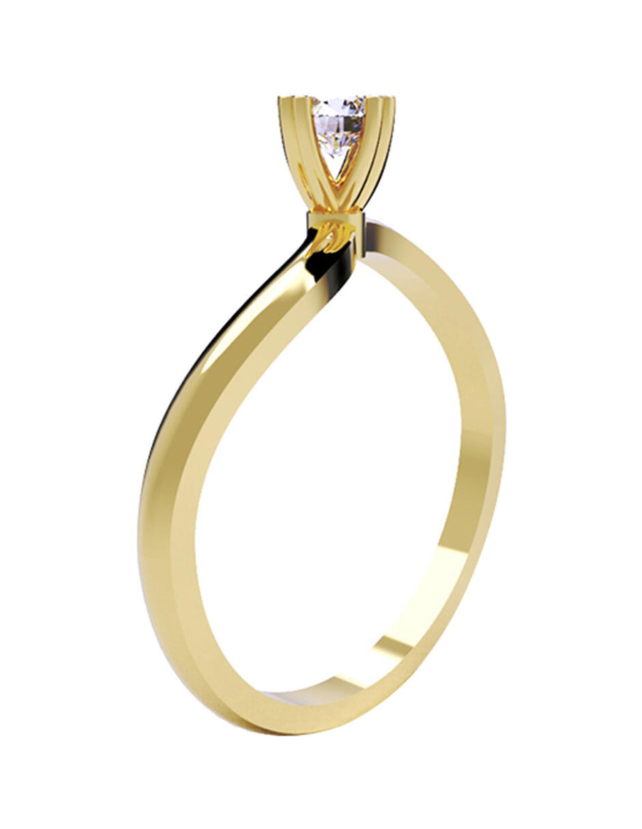 ANILLO DE ORO CON CIRCONIA