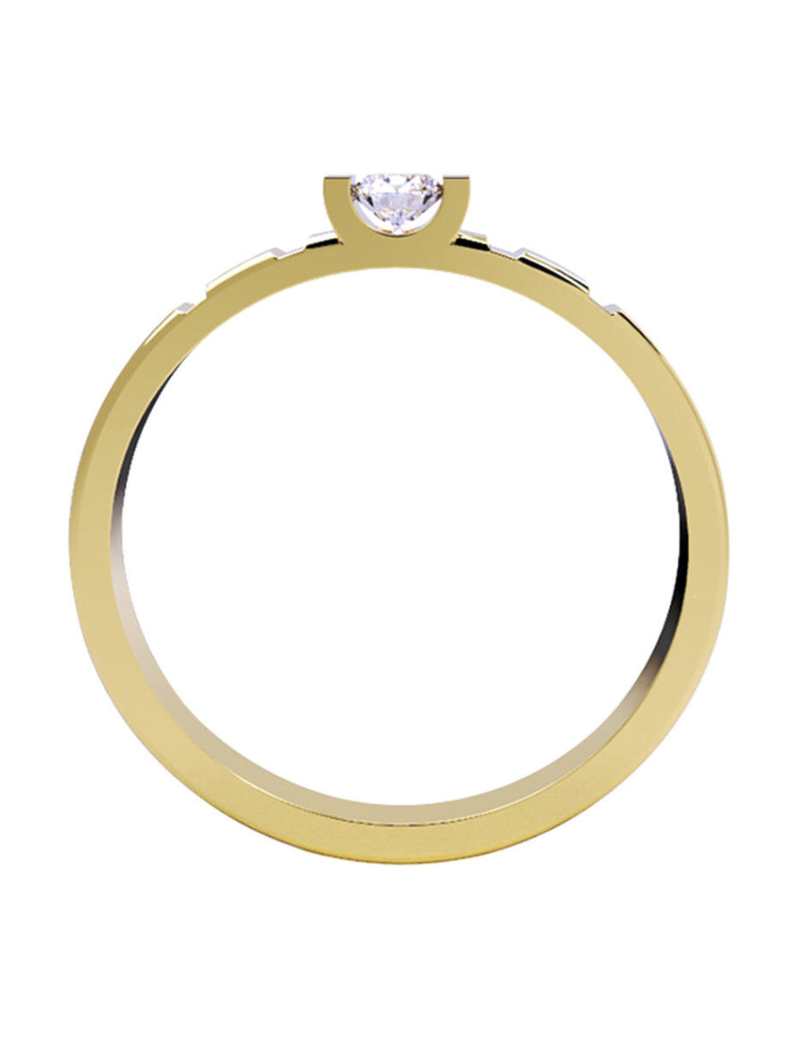ANILLO DE ORO CON CIRCONIA