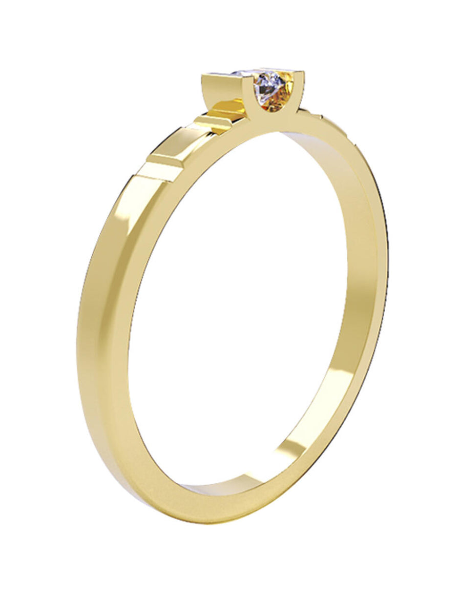 ANILLO DE ORO CON CIRCONIA