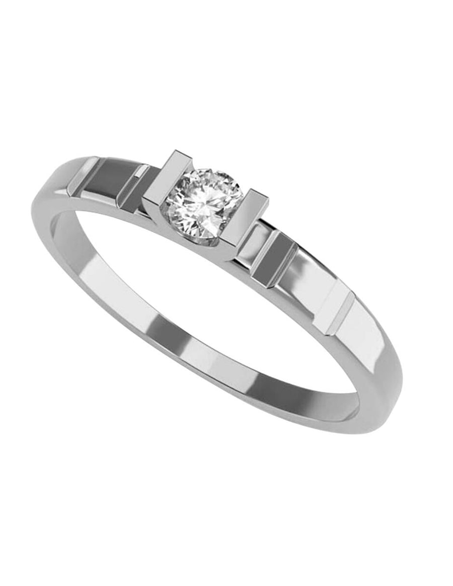 ANILLO DE ORO CON CIRCONIA