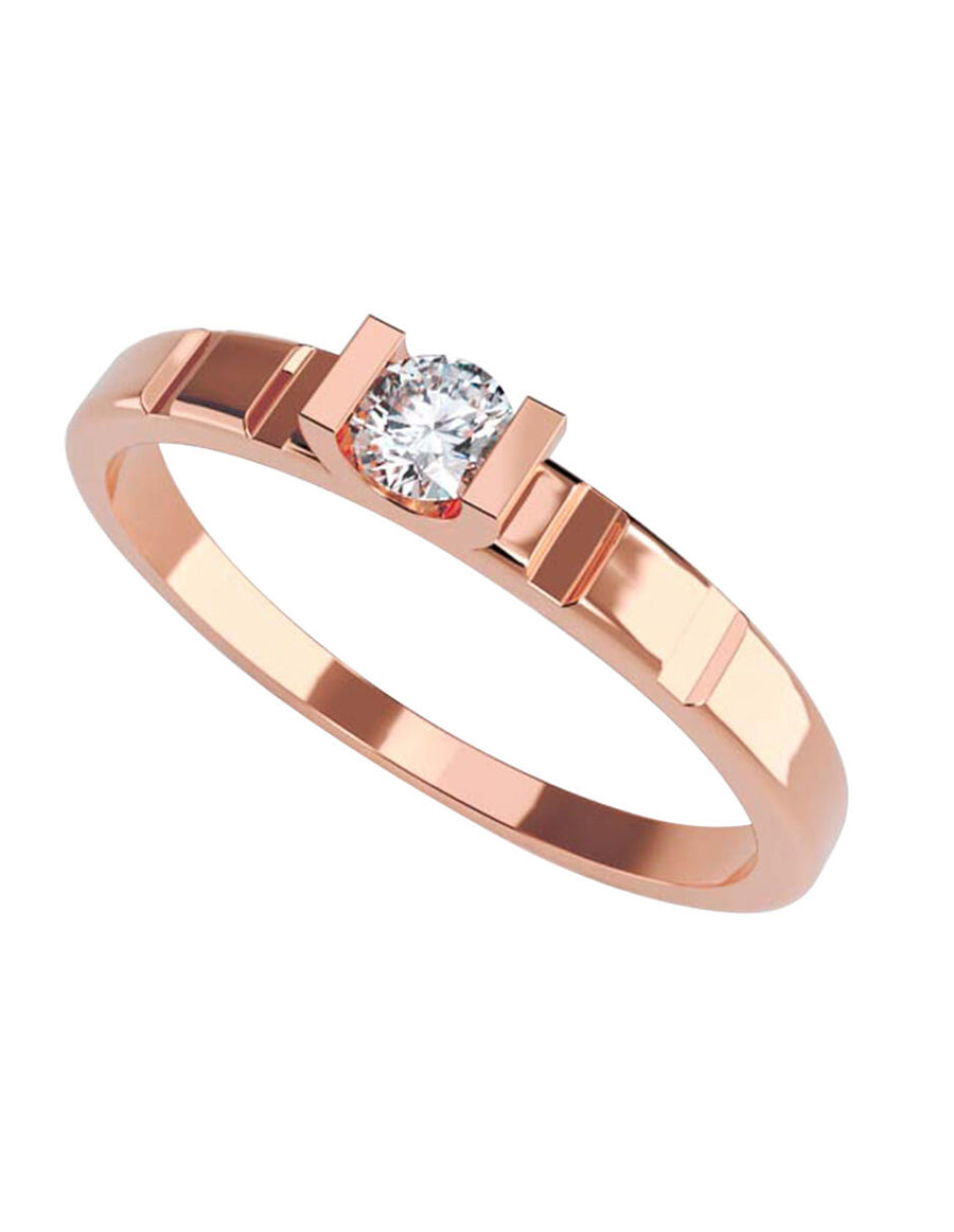 ANILLO DE ORO CON CIRCONIA