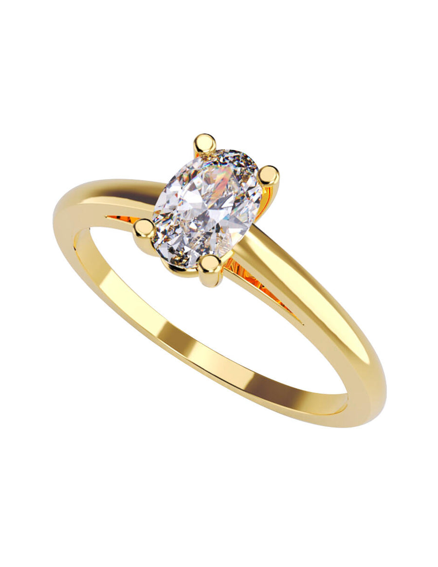 ANILLO DE ORO CON CIRCONIA