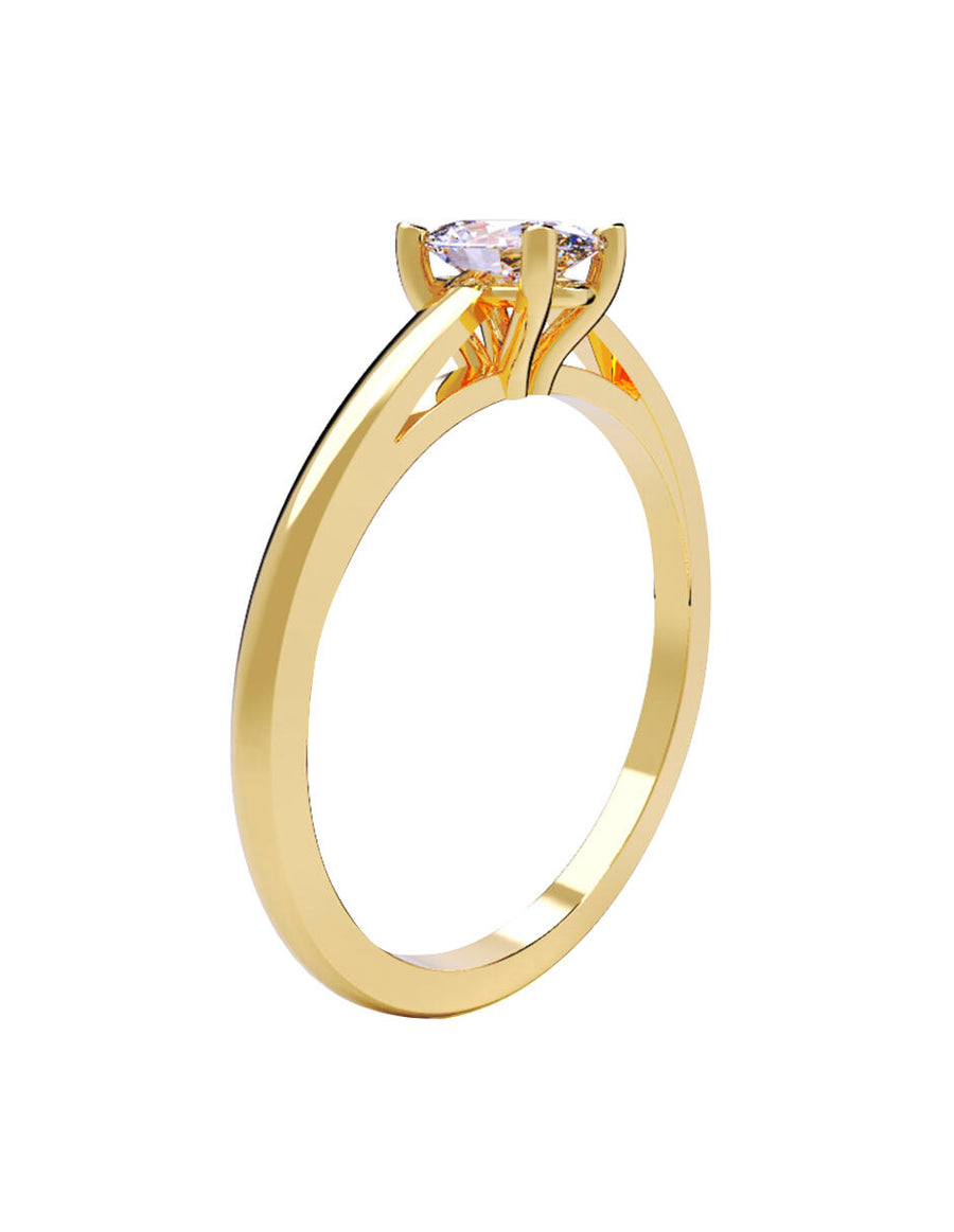 ANILLO DE ORO CON CIRCONIA