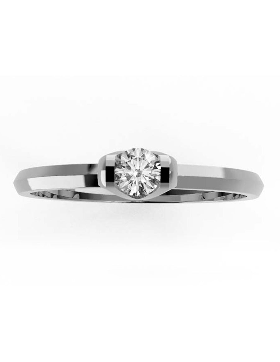 ANILLO DE ORO CON CIRCONIA