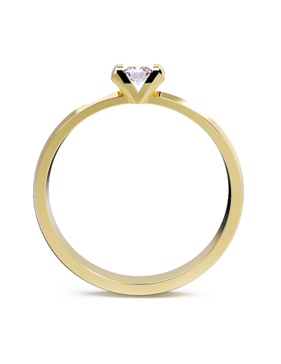 ANILLO DE ORO CON CIRCONIA