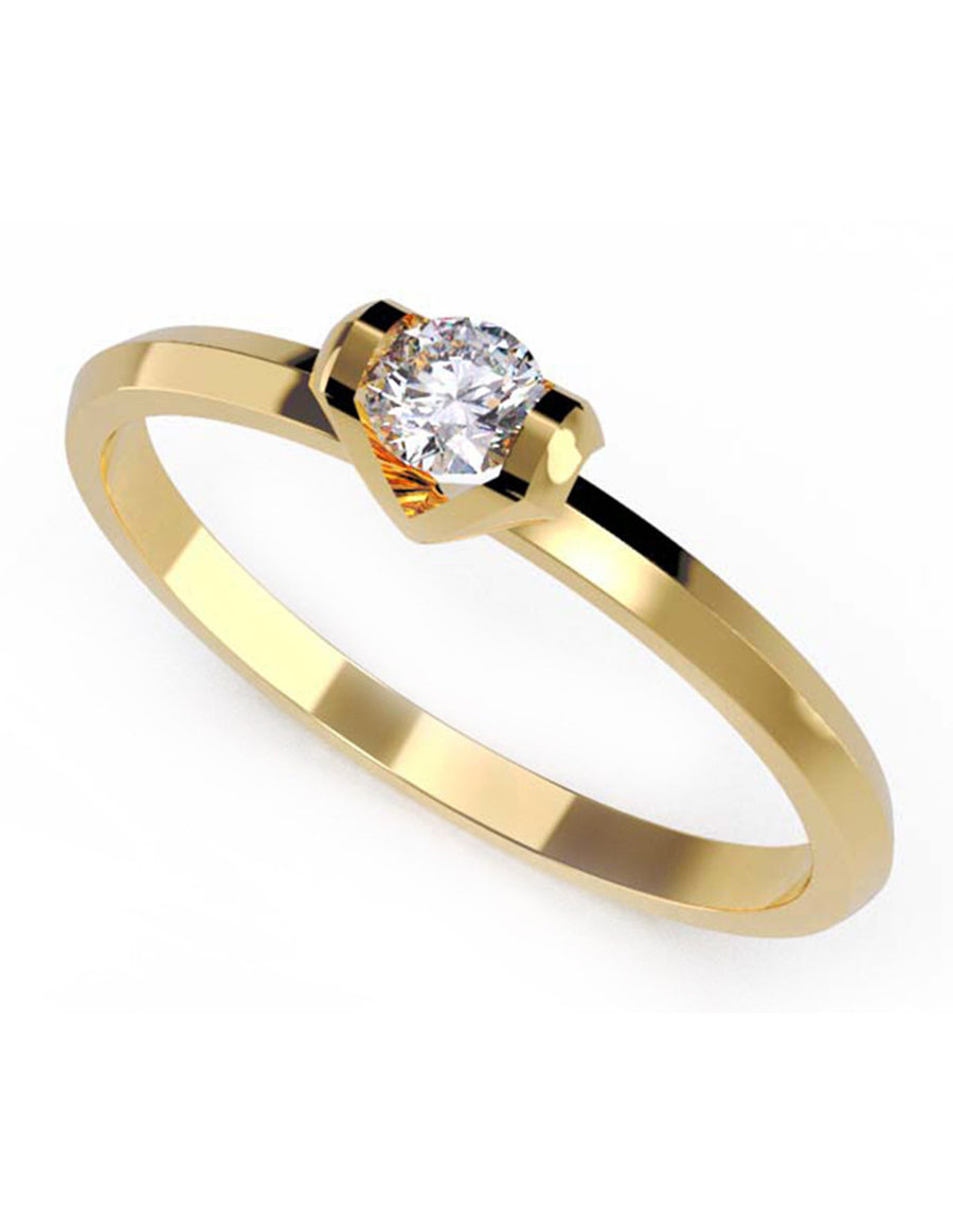 ANILLO DE ORO CON CIRCONIA