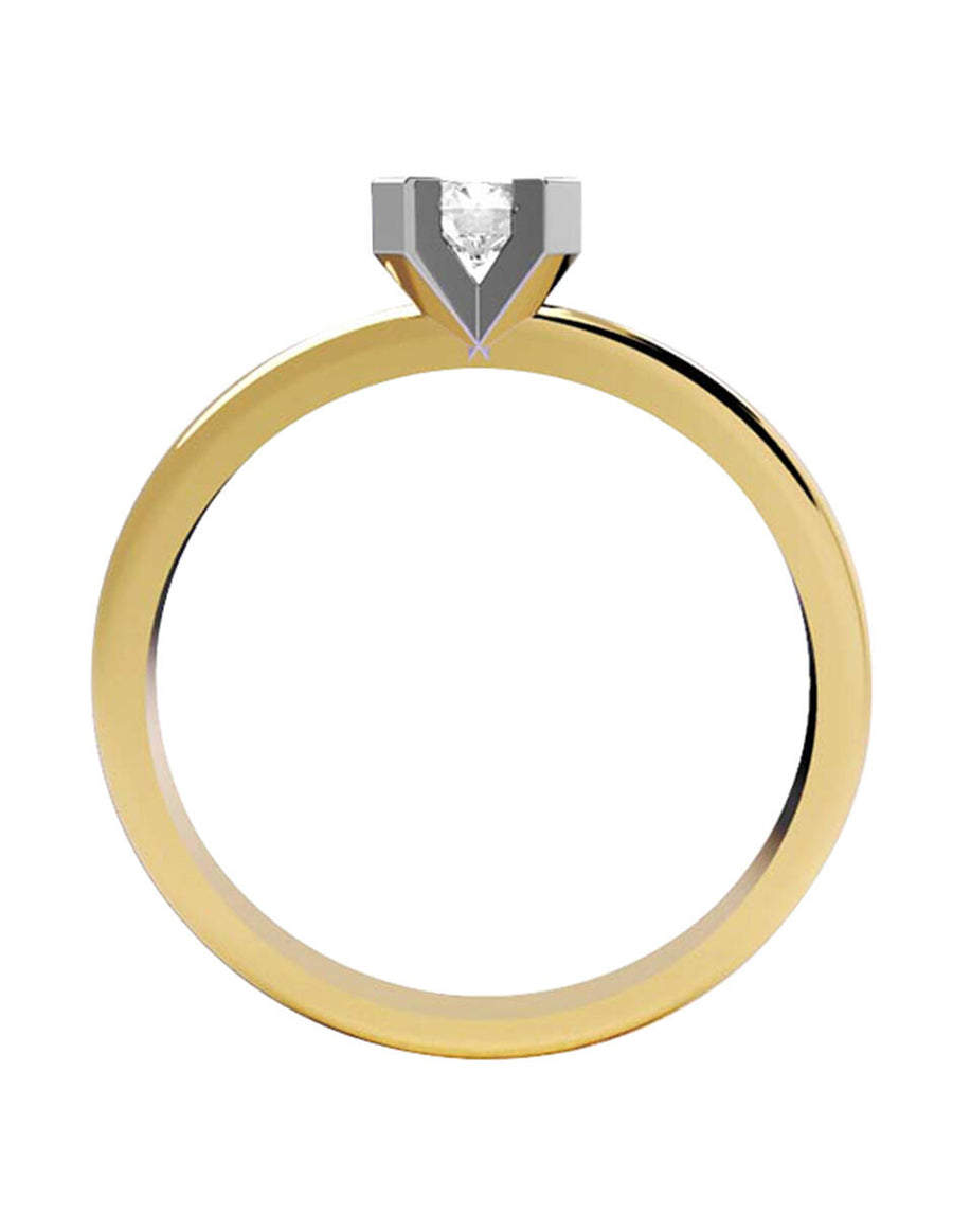 ANILLO DE ORO CON CIRCONIA