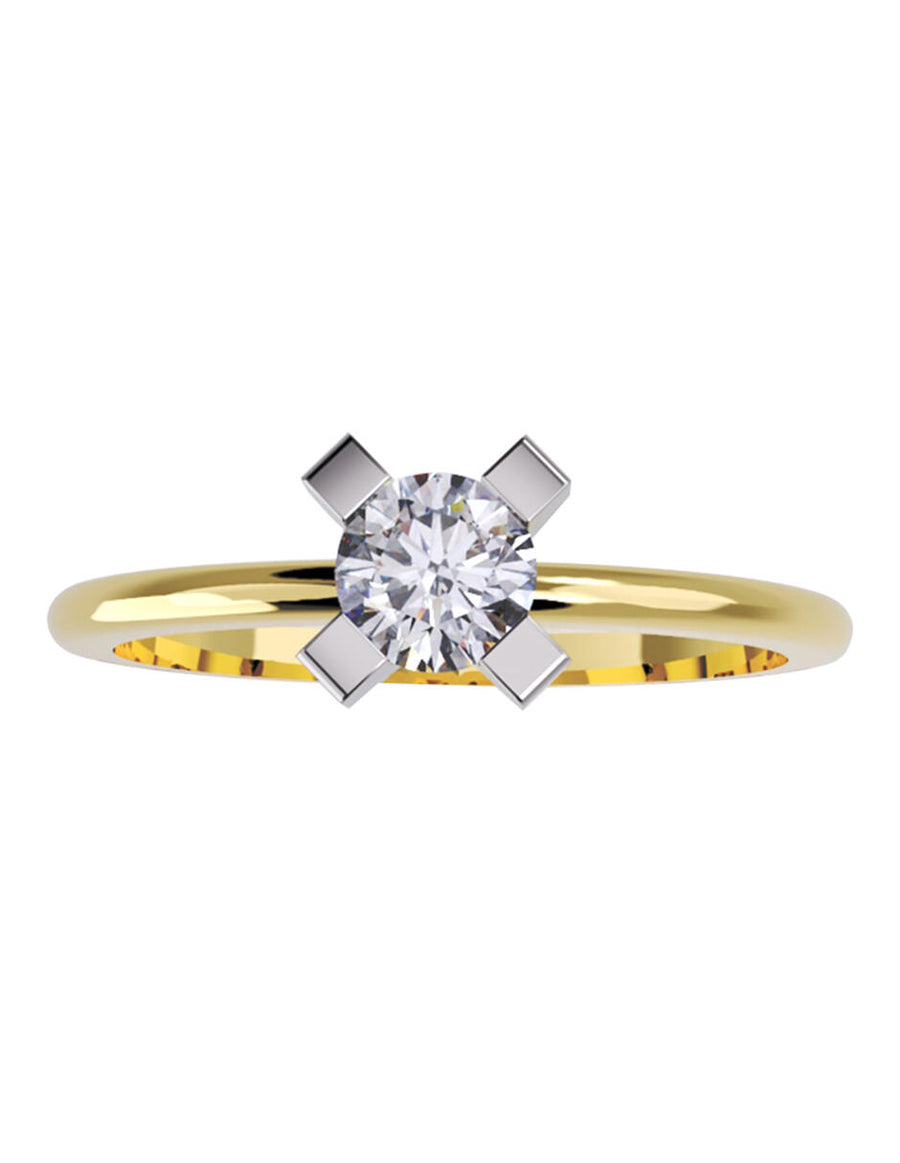ANILLO DE ORO CON CIRCONIA