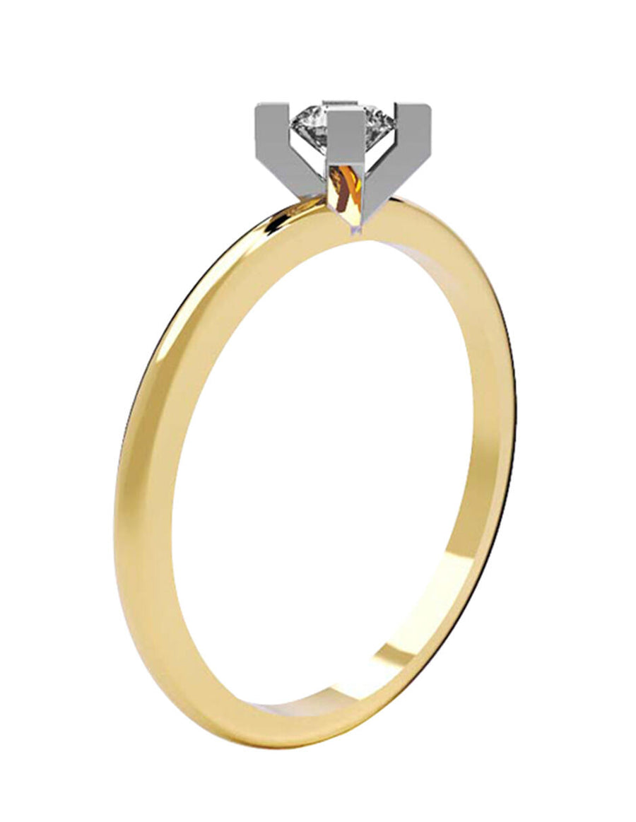 ANILLO DE ORO CON CIRCONIA